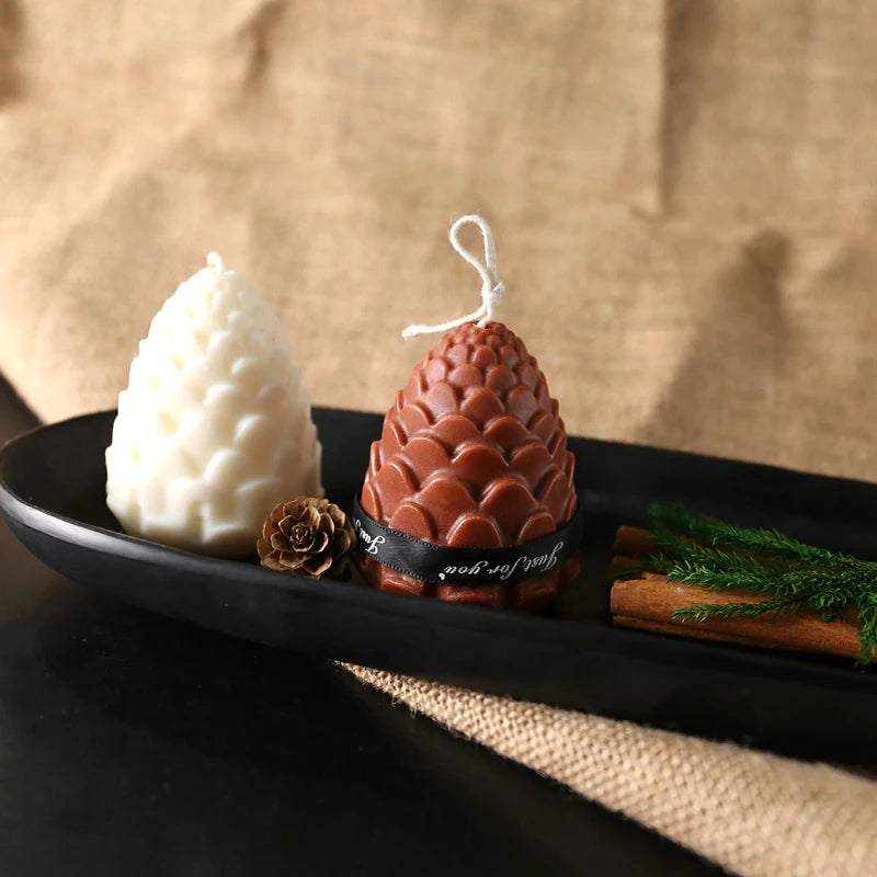 3D Pine Cones Silicone Mold for DIY Candle Making Molds Silicone Wax Mold