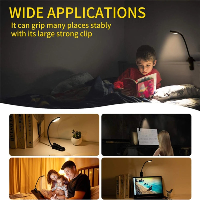 Rechargeable Book Light 7 LED Reading Light