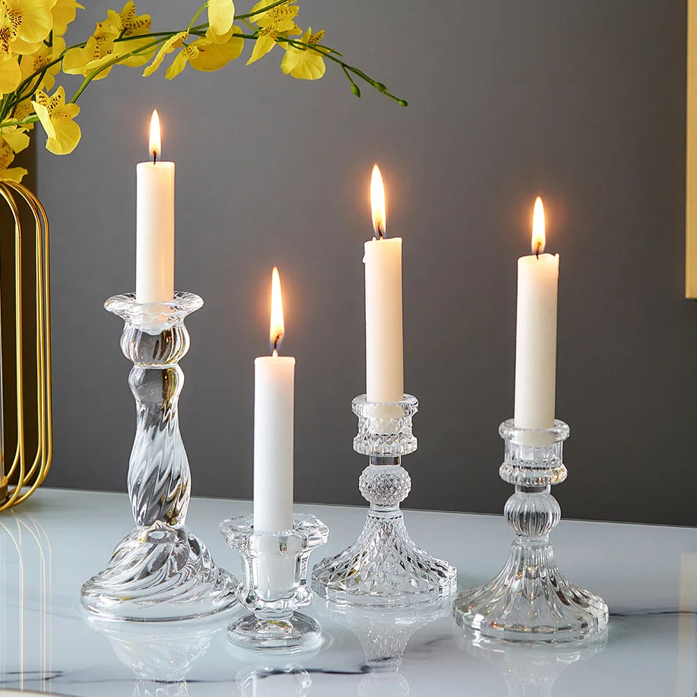 Novelty Glass Candle Holder Nordic Decor