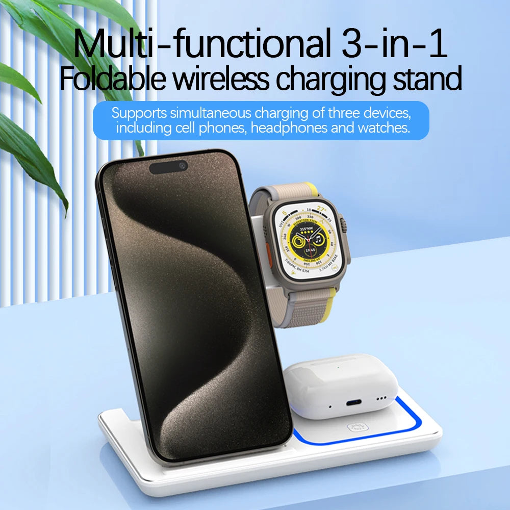 30W LED Fast Wireless Charger Stand