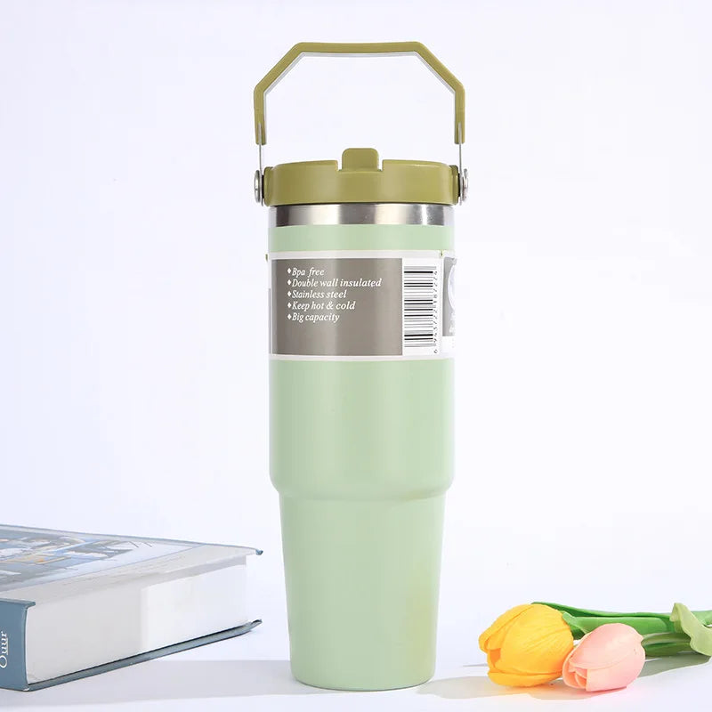 Portable Car Cup Stainless Steel Thermos Cup