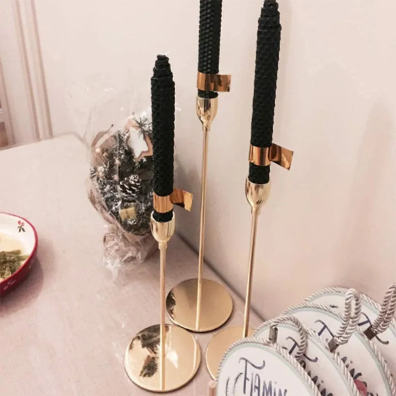 3Pcs/Set Metal Candle Holders