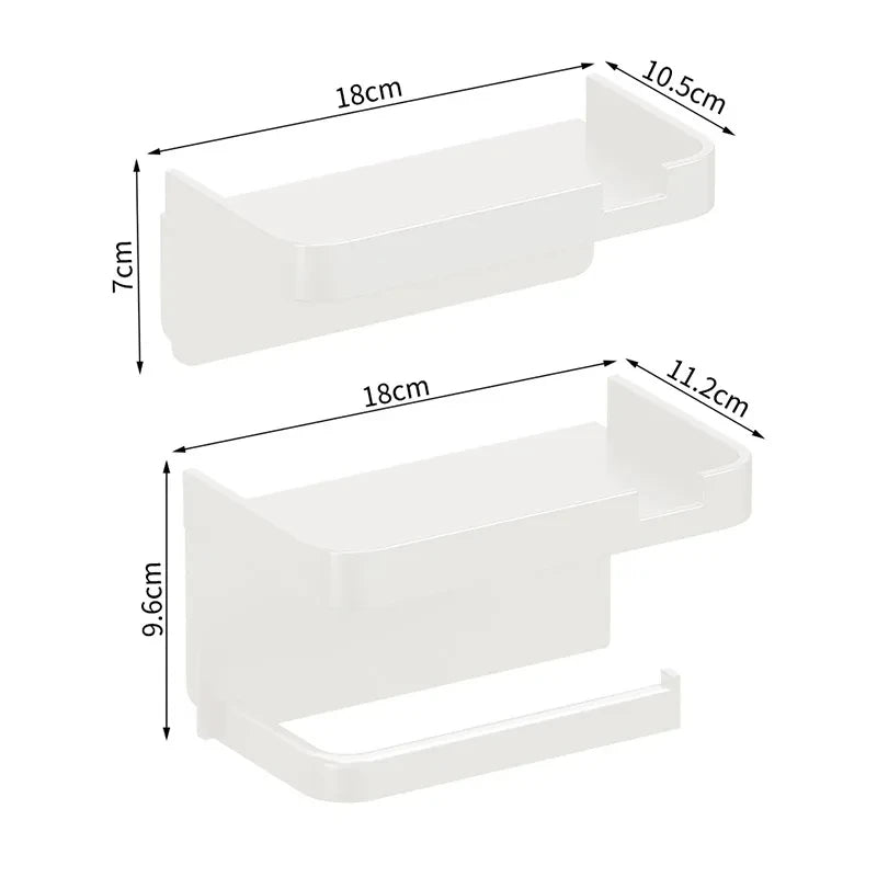 Plastic Toilet Paper Holder Storage Rack Bathroom