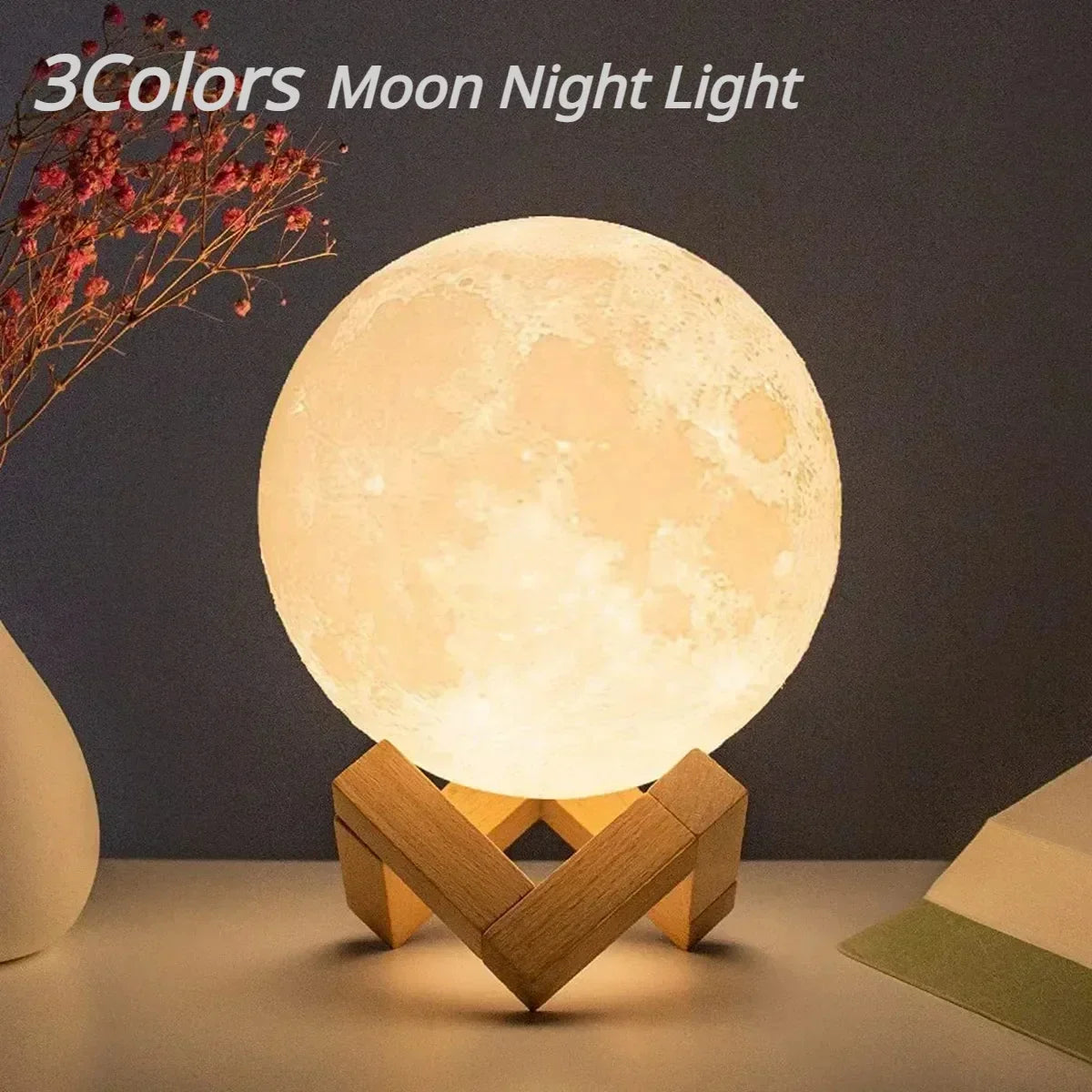 LED Moon Light Night Light Battery Powered