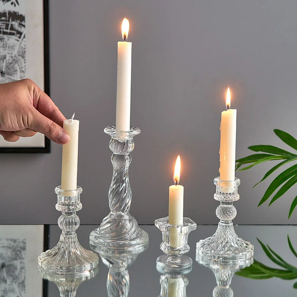 Novelty Glass Candle Holder Nordic Decor