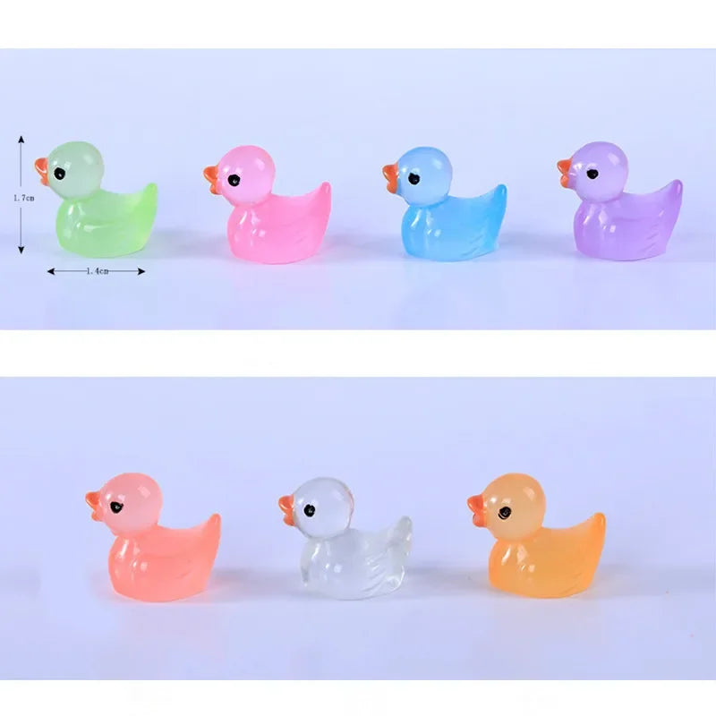 50PCS Luminous Mini Ducks Moss Microlandscape