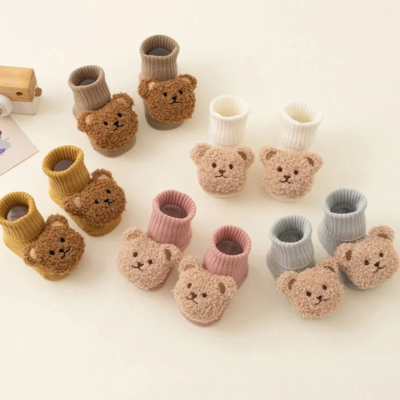 Cute Cartoon Bear Baby Sock