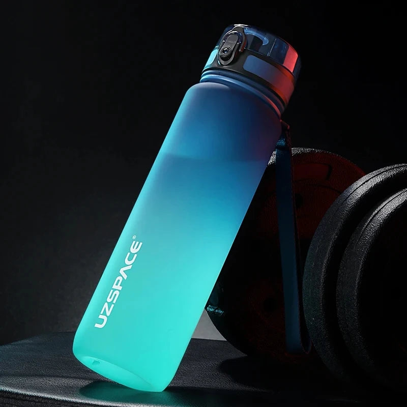 New 500/1000ml Sports Water Bottle Portable Leakproof Shaker Drinkware