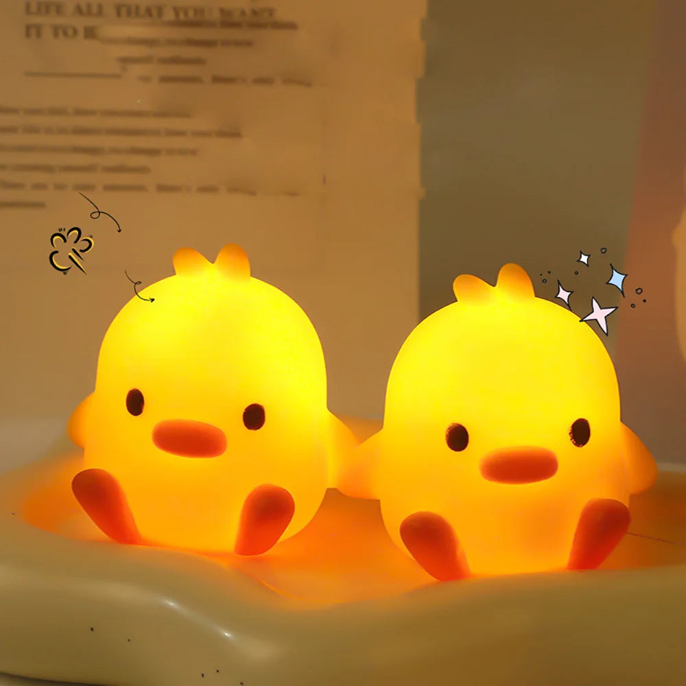 Duck Night Light Bedroom Decoration Cute Cartoon Animal