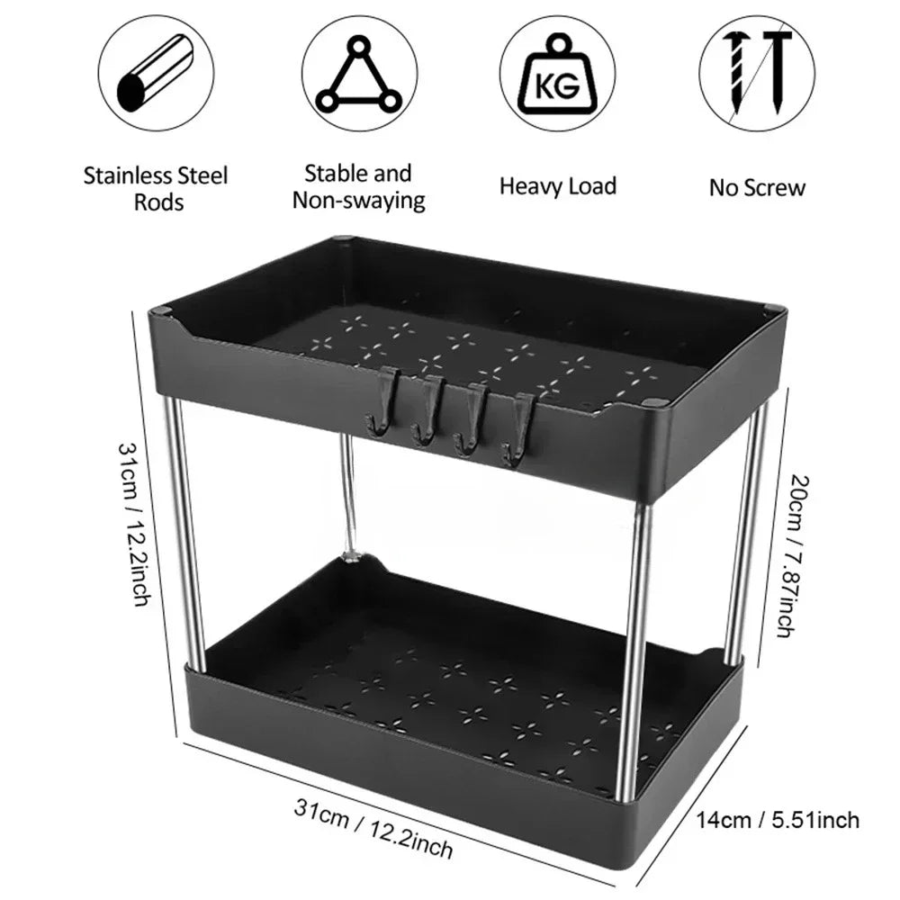 1/2 Pcs Under Sink Storage Organizer