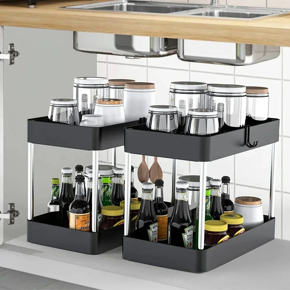 1/2 Pcs Under Sink Storage Organizer