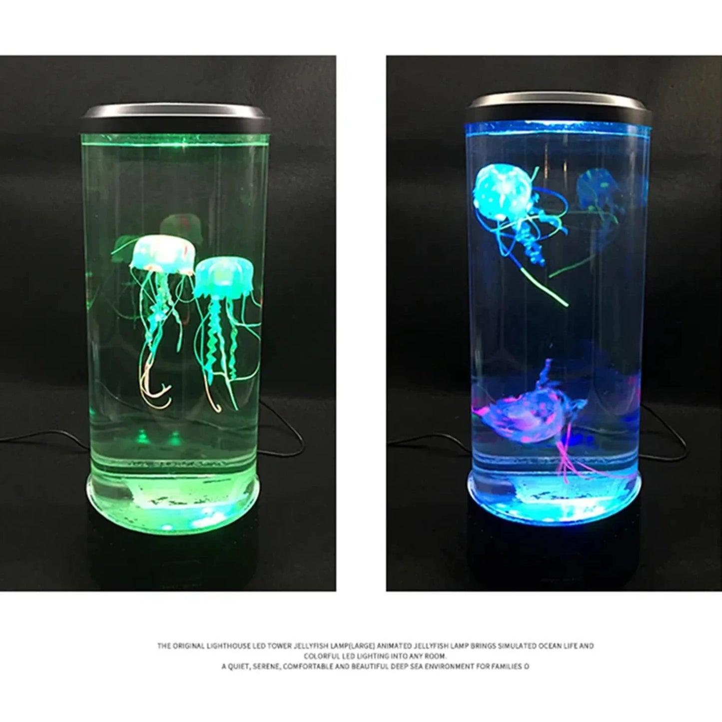 New Color Changing Jellyfish Lamp Usb/Battery Powered