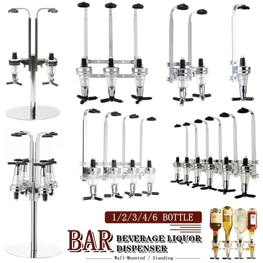 1-6 Bottle Liquor Dispenser Wall