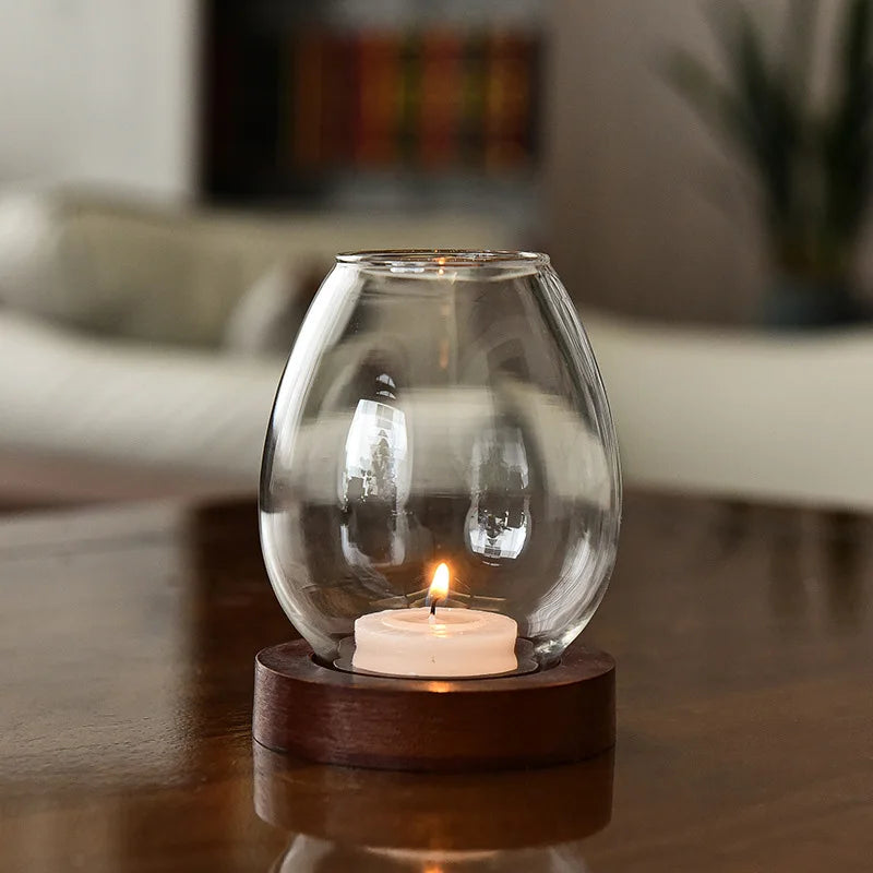 Transparent Glass Candle