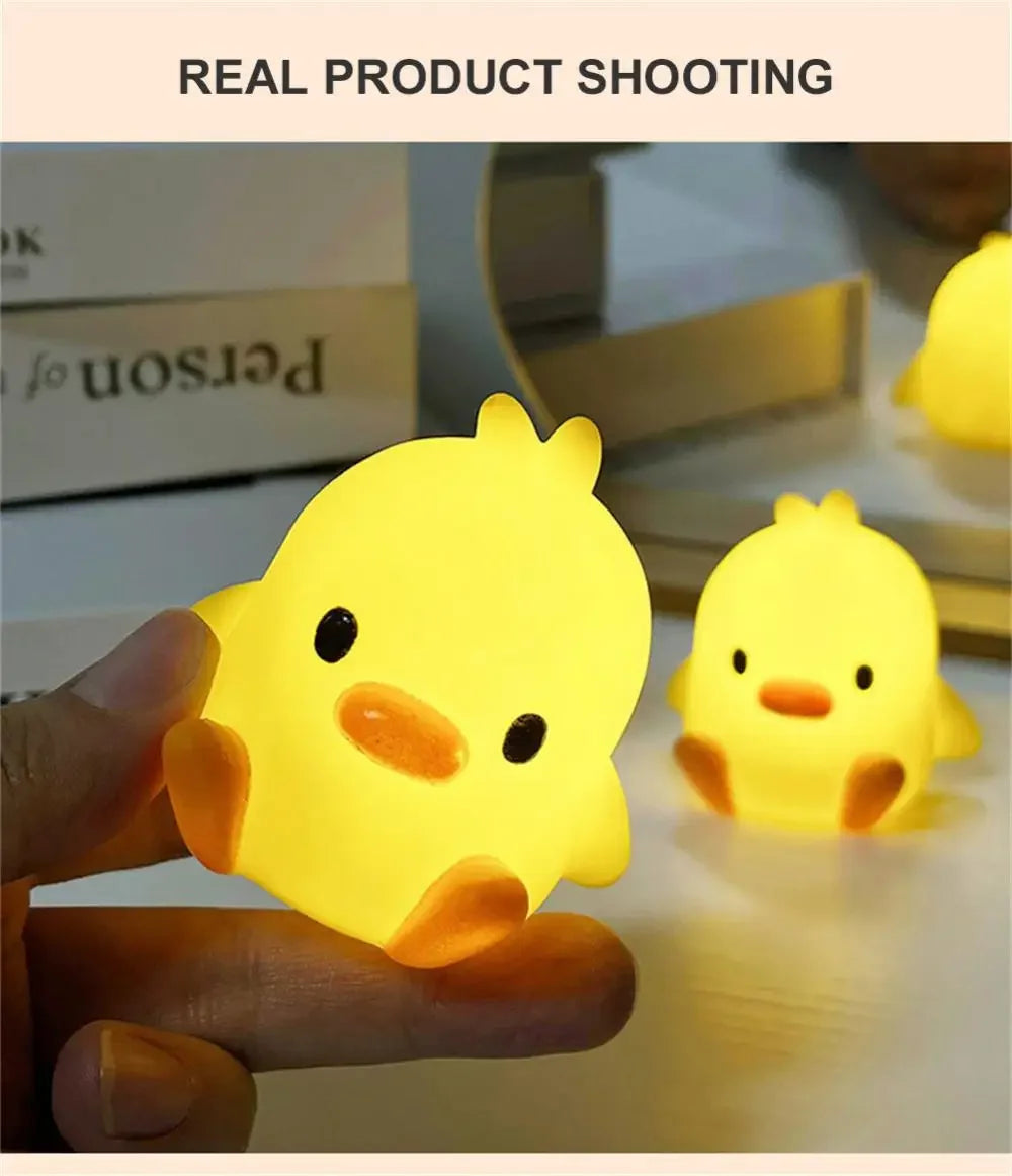 Duck Night Light Bedroom Decoration Cute Cartoon Animal