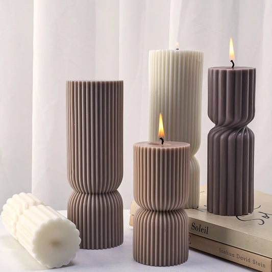 Nordic Style Cylindrical Candle Silicon