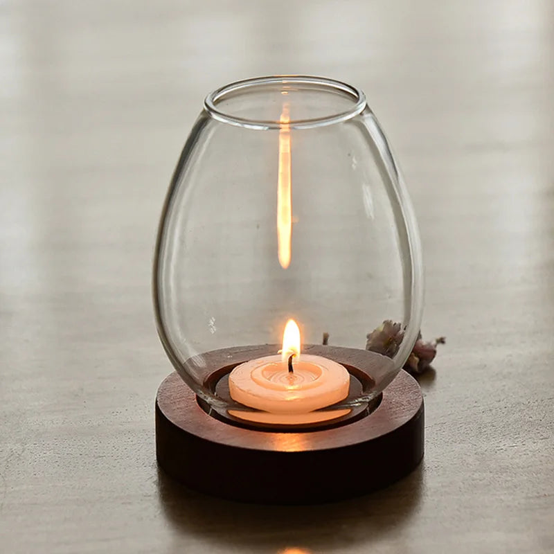 Transparent Glass Candle