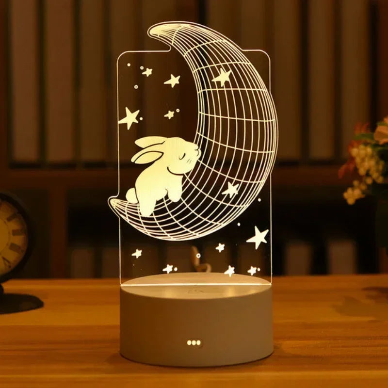 Romantic Love 3D Led Lamp for Home