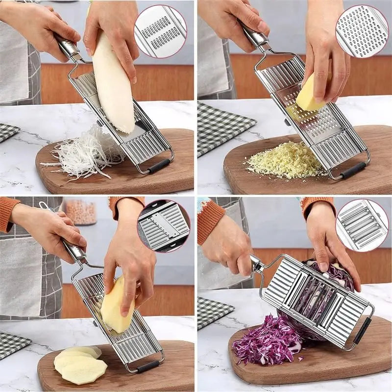 4 in1 Vegetable Slicer Stainless Steel Shredder