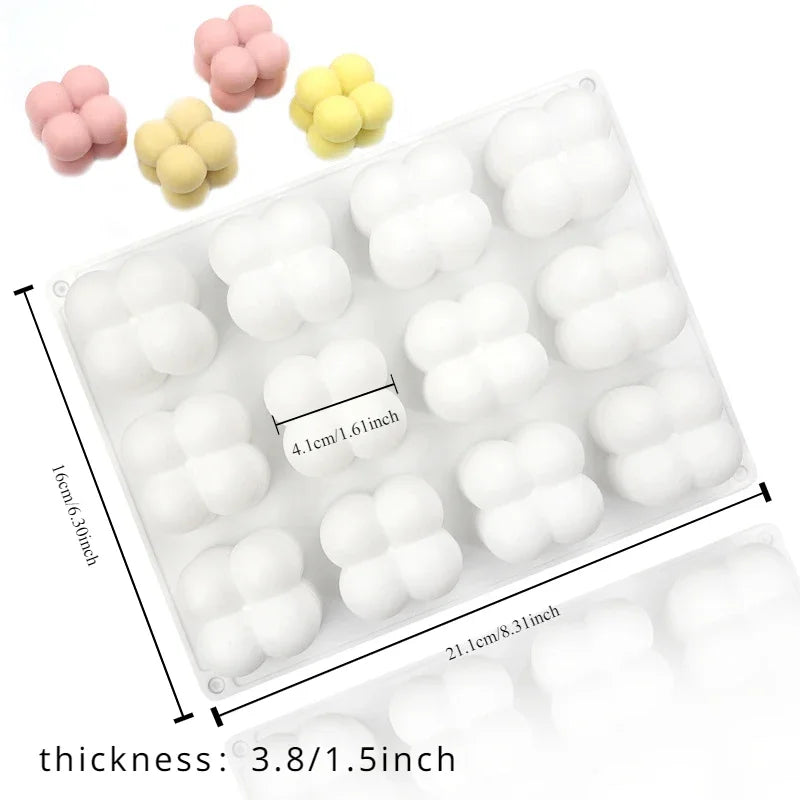 12 Cavity Small Cube Candle