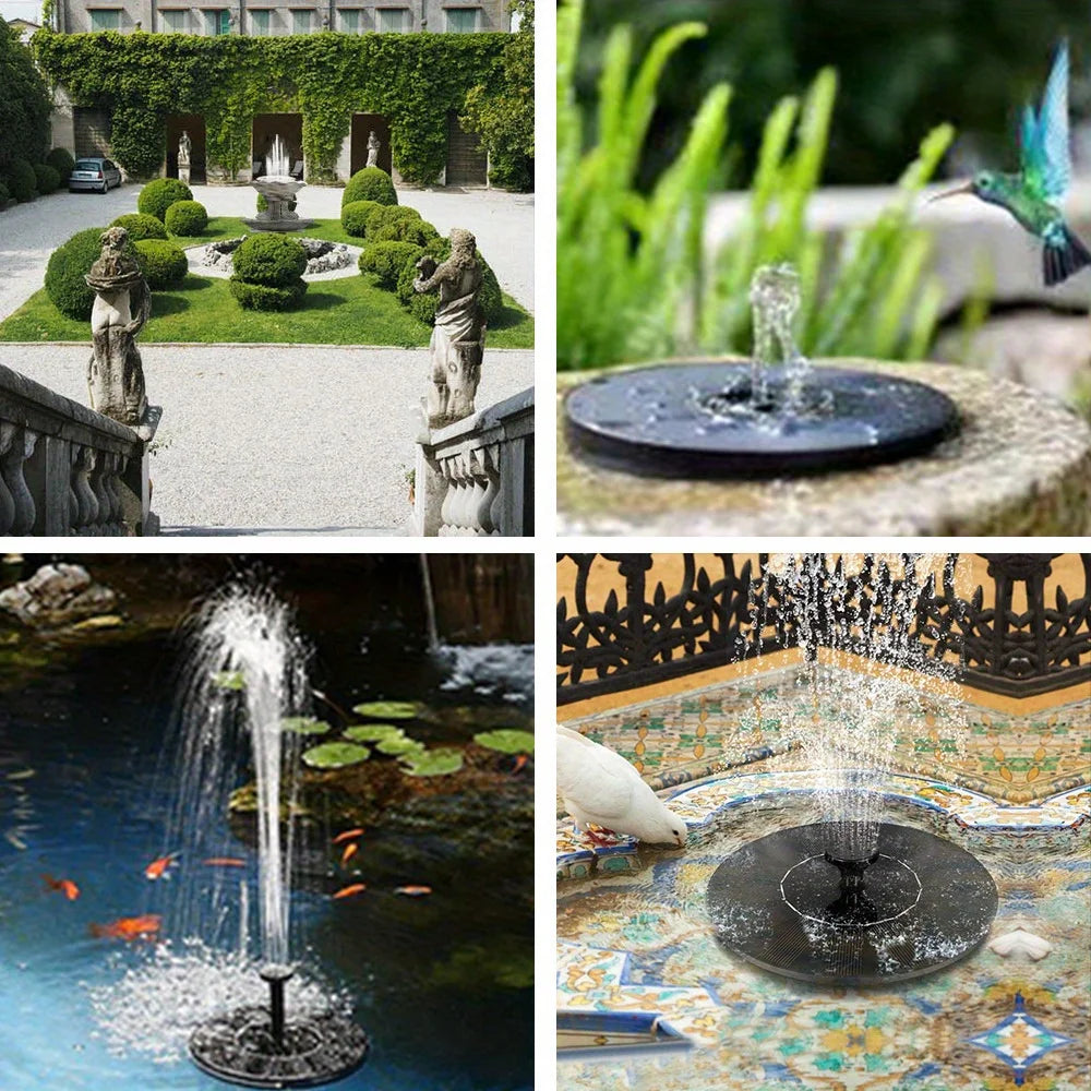 1pc Solar Fountain Outdoor