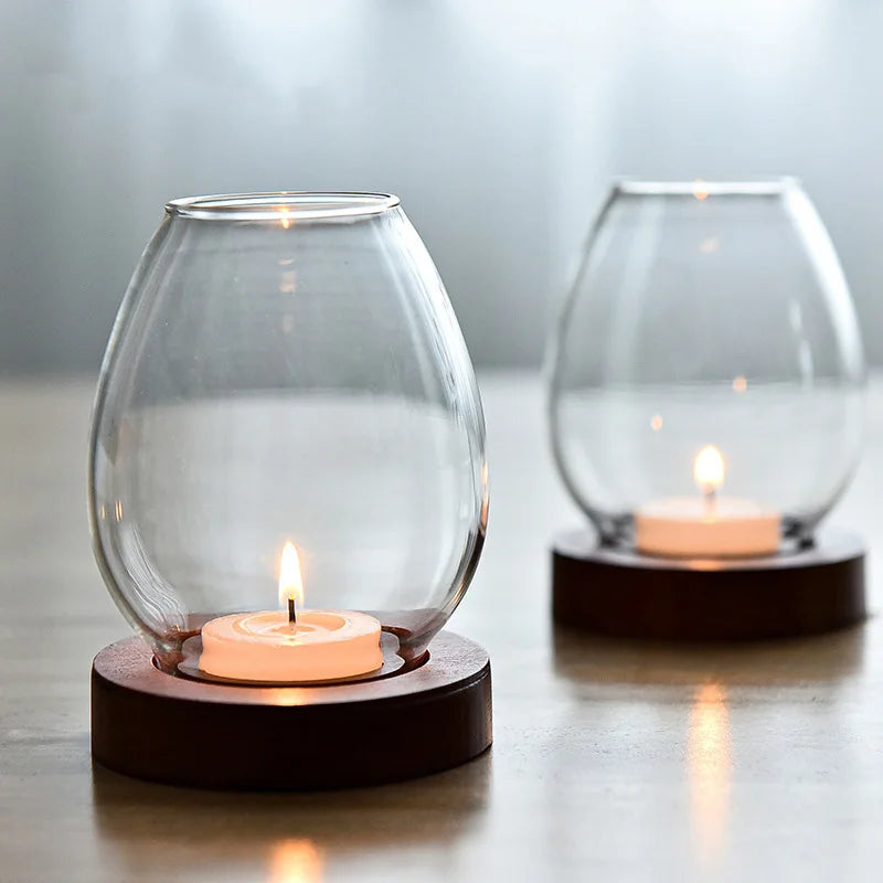 Transparent Glass Candle