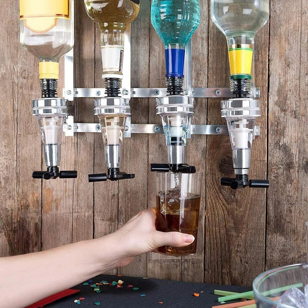 1-6 Bottle Liquor Dispenser Wall