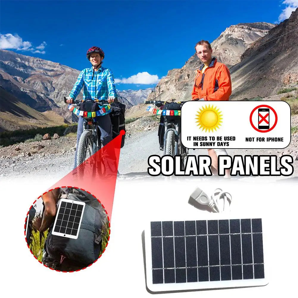 Portable Solar Panel 5V 2W Solar Plate with USB Safe Charge