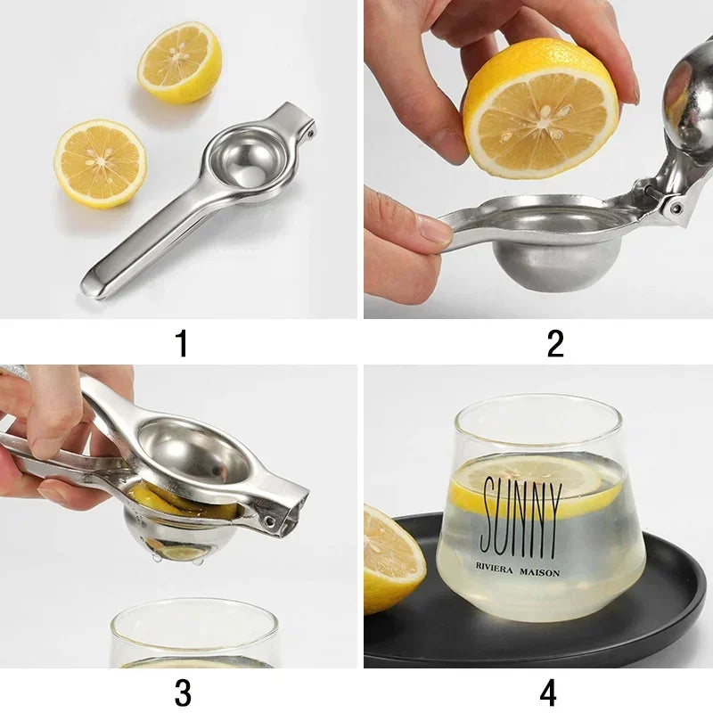 Stainless Steel Lemon Squeezer Manual Juicer Processor