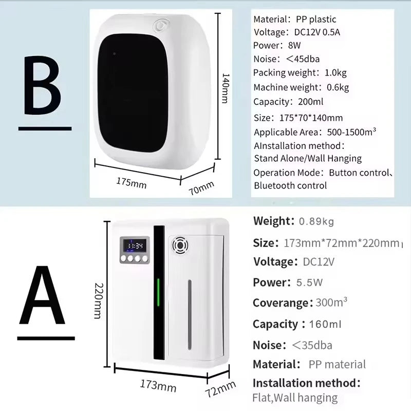 Scent Machine Aroma Diffuser Wall Mounted