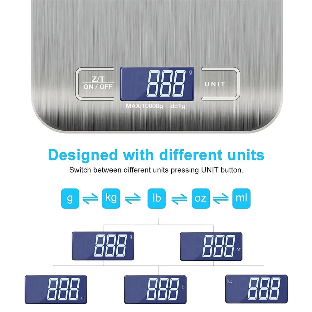 5/10kg Electronic Kitchen Scale LCD Measuring Tool