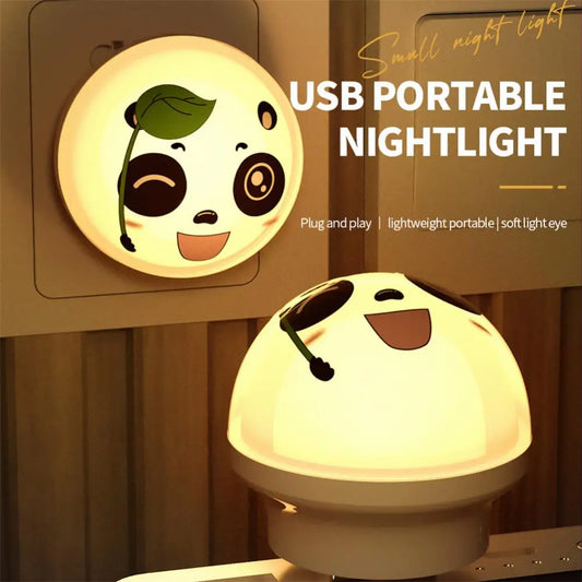 USB Plug LED Night Light Cartoon