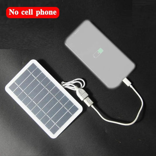 Portable Solar Panel 5V 2W Solar Plate with USB Safe Charge