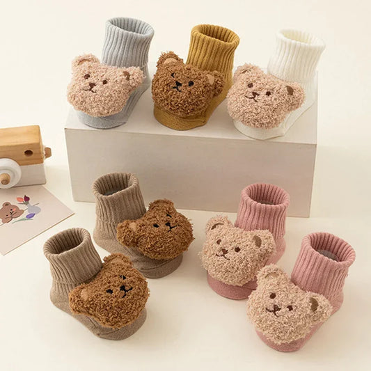 Cute Cartoon Bear Baby Sock