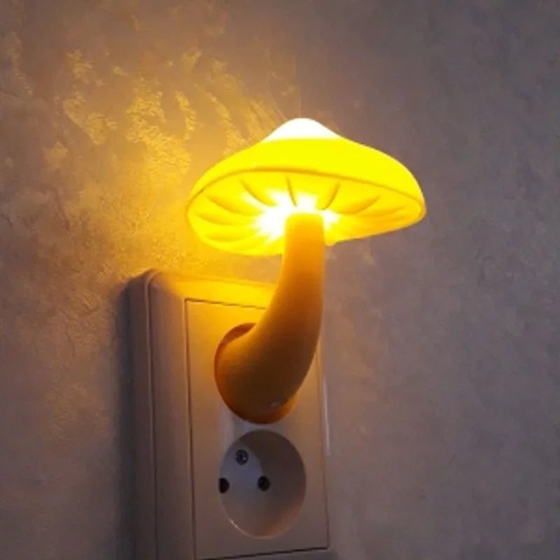 Bedroom Led Night Light Mushroom Wall