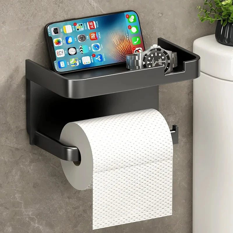 Plastic Toilet Paper Holder Storage Rack Bathroom