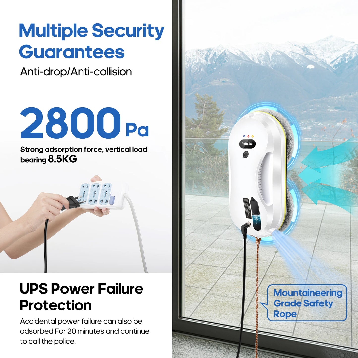 Household window automatic water spray cleaning robot