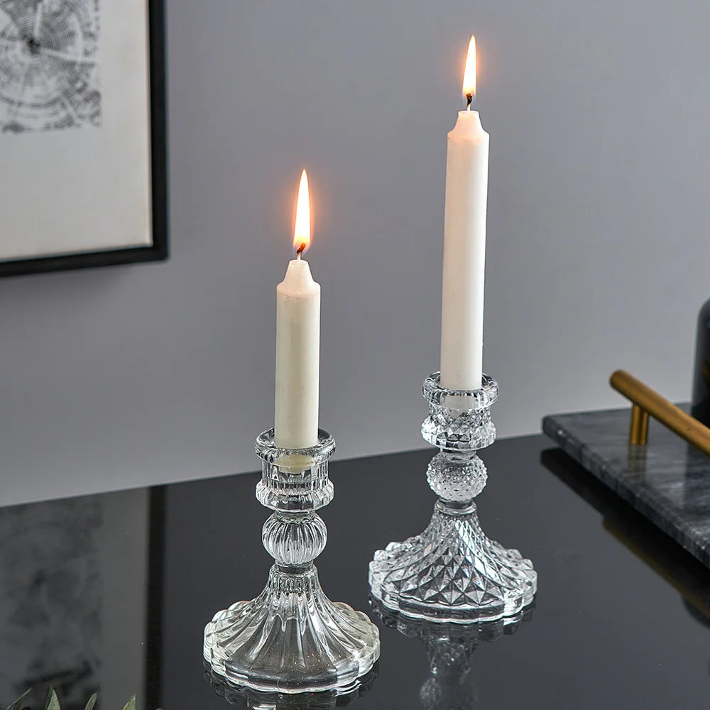 Novelty Glass Candle Holder Nordic Decor