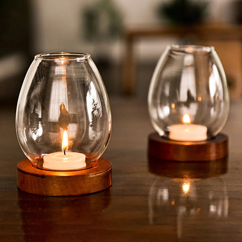 Transparent Glass Candle