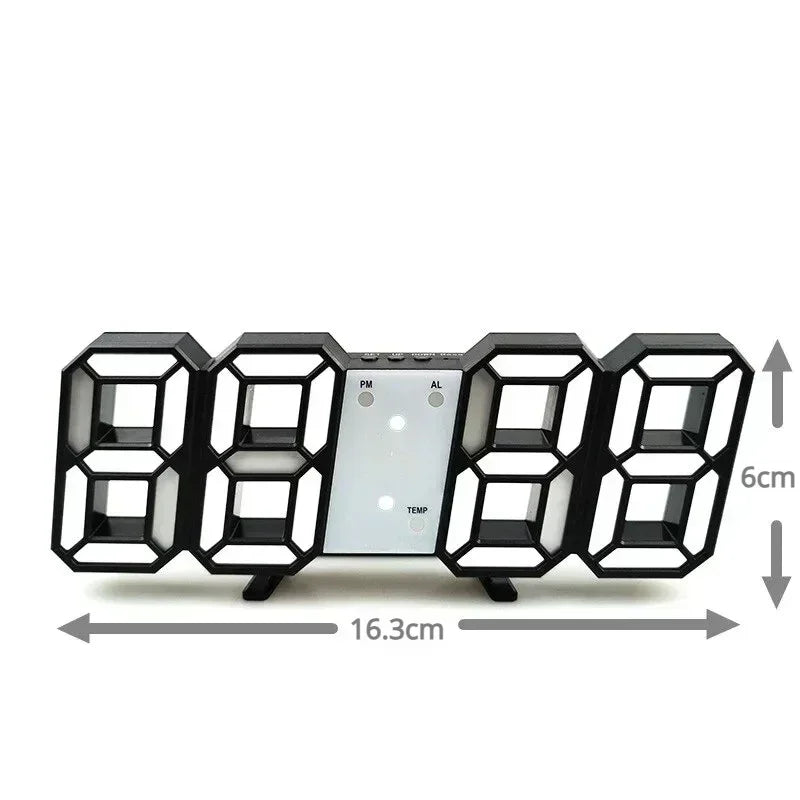 Purchase Products Clock 3D LED Digital Alarm Clock Wall Clock