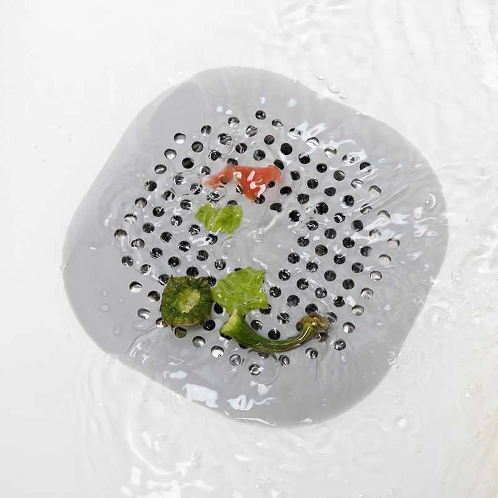 Sewer with Suction Cup, Floor Drain Mat, Kitchen, Bathroom, Anti Clogging Hair Filter