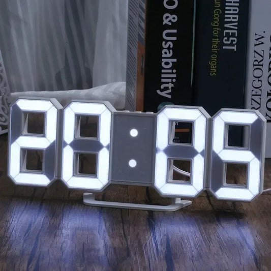 Purchase Products Clock 3D LED Digital Alarm Clock Wall Clock