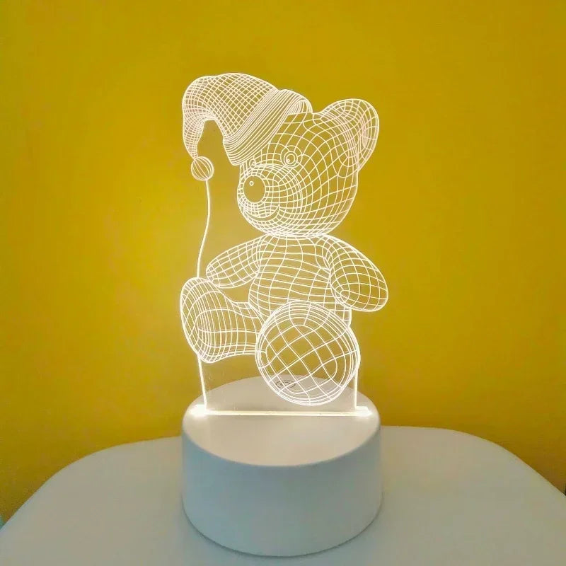 Romantic Love 3D Led Lamp for Home