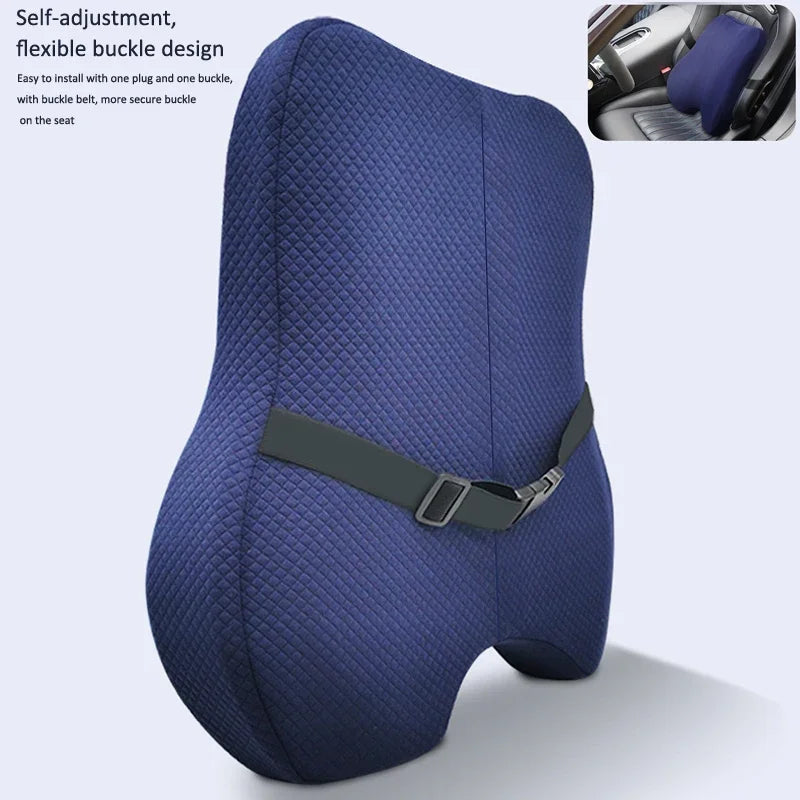 Memory Foam Seat Cushion Waist Back Support Pillow