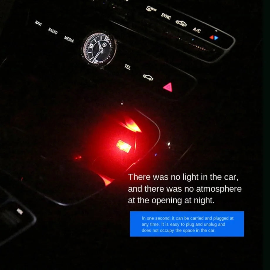 Car Mini USB LED Atmosphere Lights