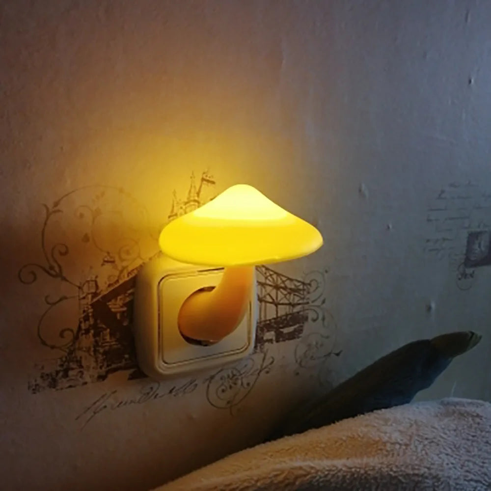 Bedroom Led Night Light Mushroom Wall