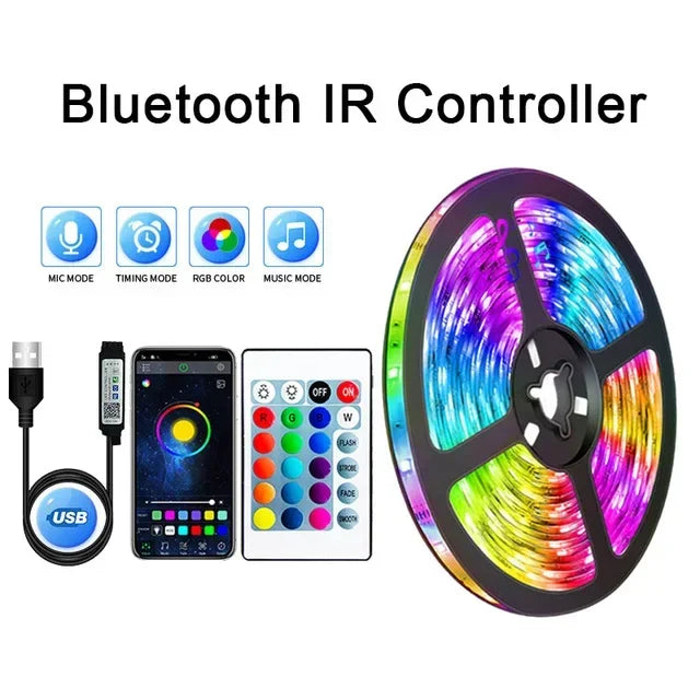 USB LED Strip Lights APP Control Color Changing